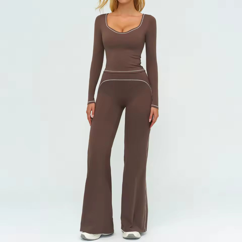 Set Deportivo FLARE — Top + Legging Acampanado