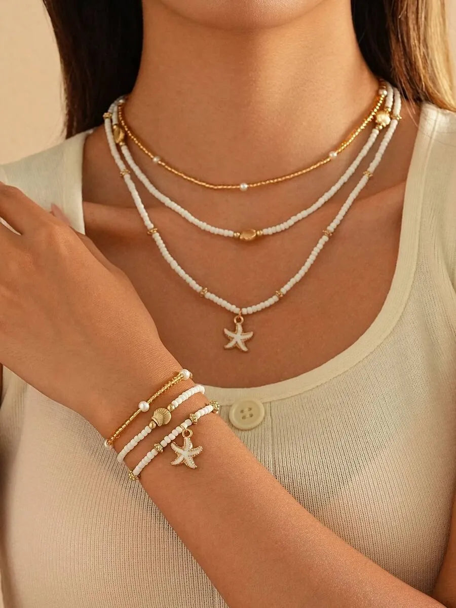 Collar Lariat DROPS — Cadena Fina Dorada en Y
