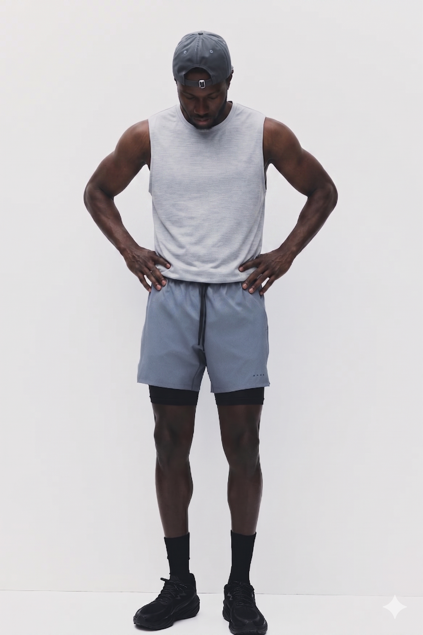 Pantalón corto de doble capa -GYM