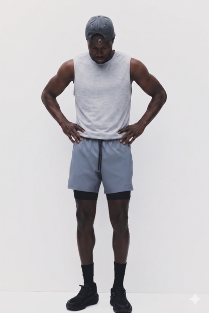 Pantalón corto de doble capa -GYM