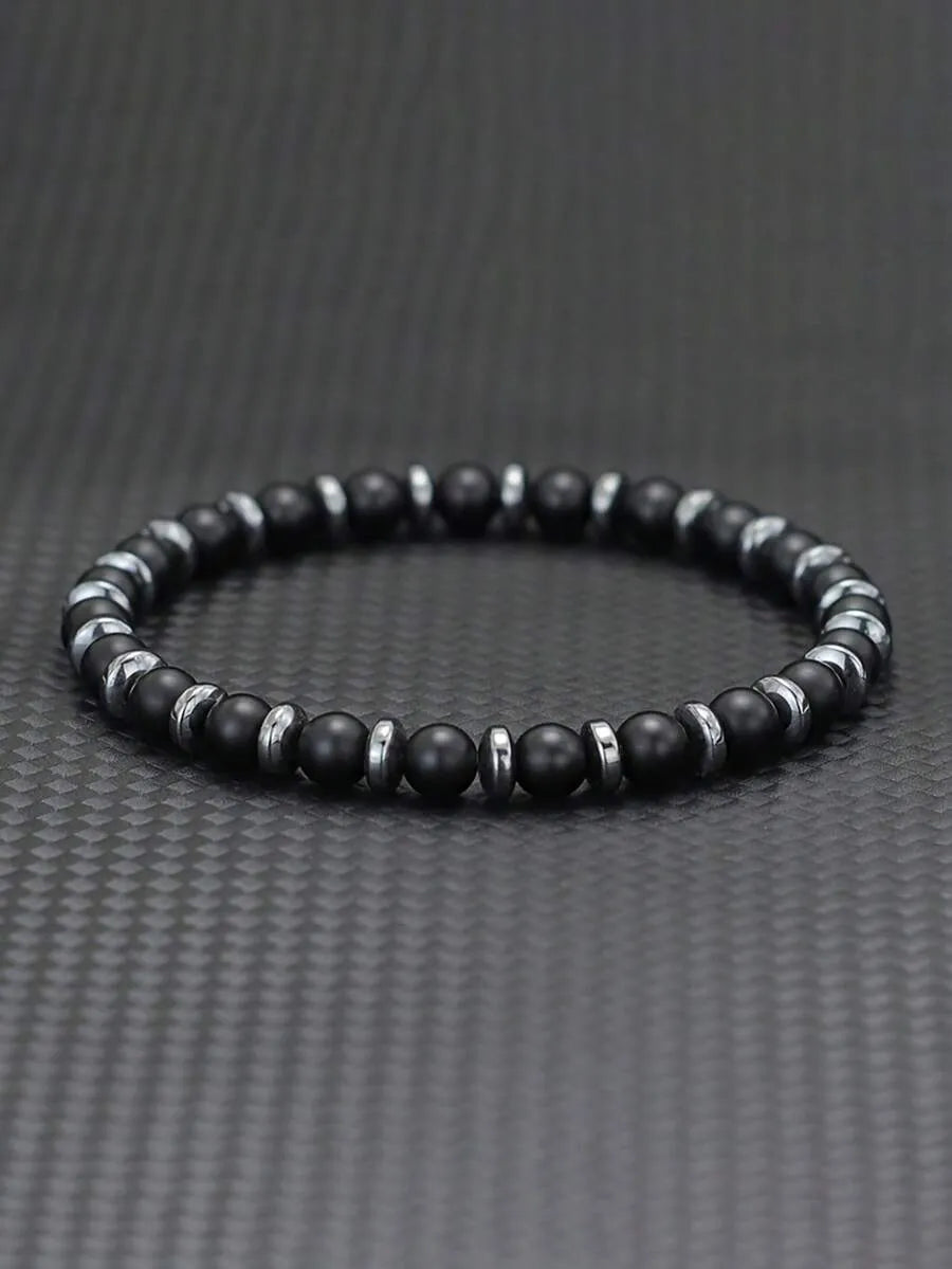 Pulsera de Piedra Natural STONE — Cuentas y Hematite