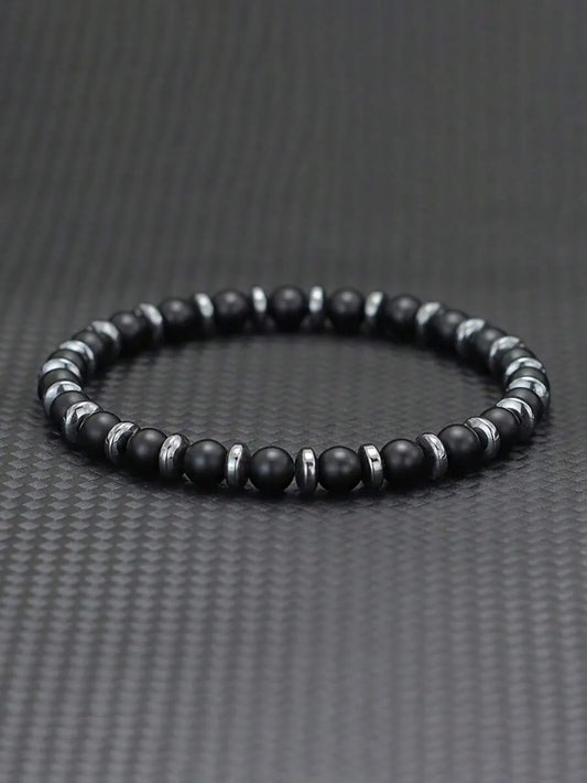 Pulsera de Piedra Natural STONE — Cuentas y Hematite