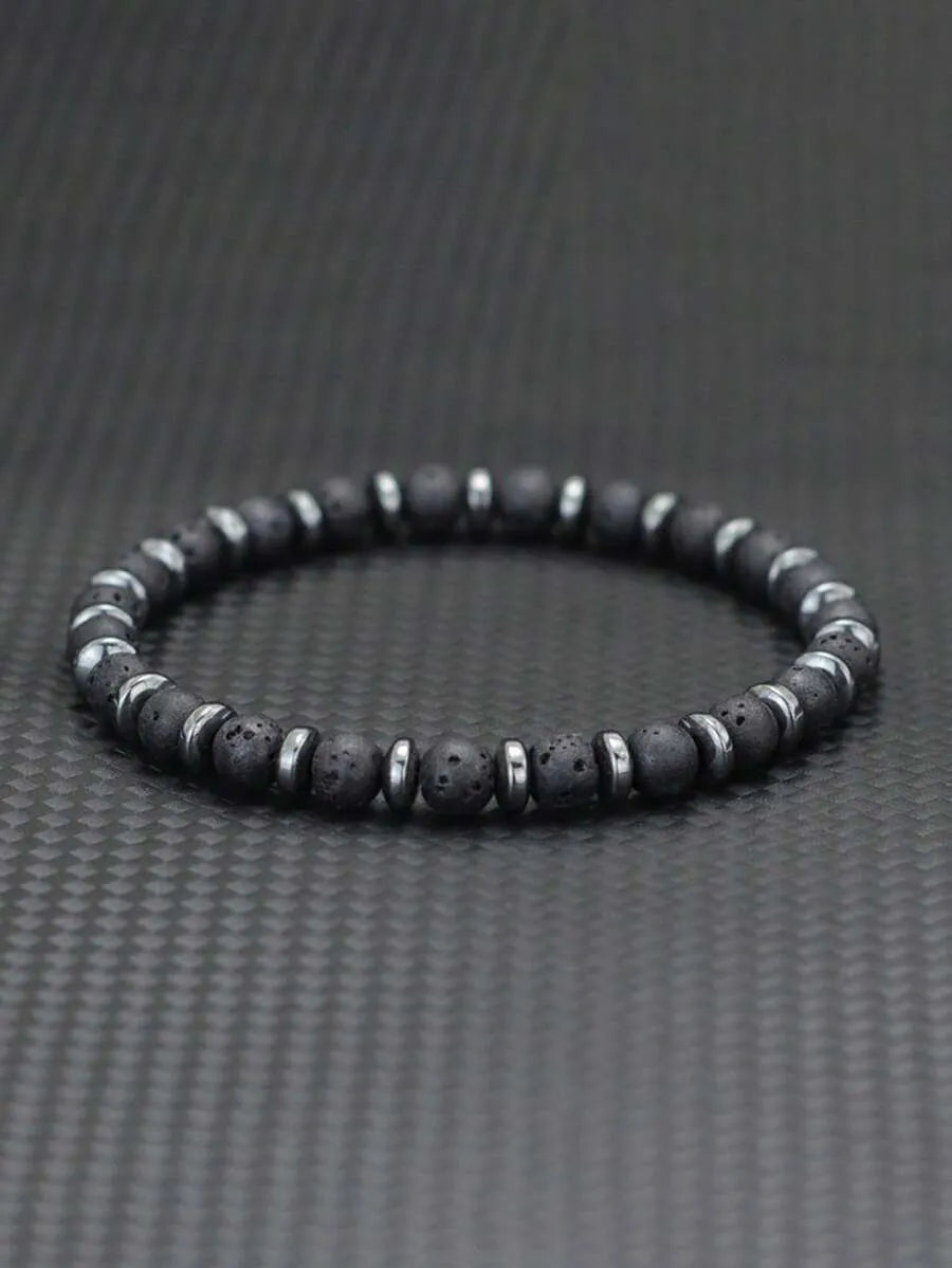 Pulsera de Piedra Natural STONE — Cuentas y Hematite