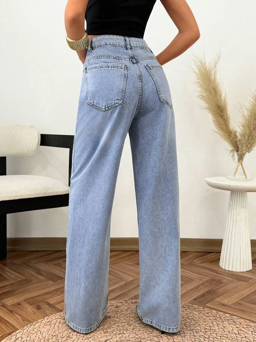 Short Wide Leg FARO — Denim Tiro Alto