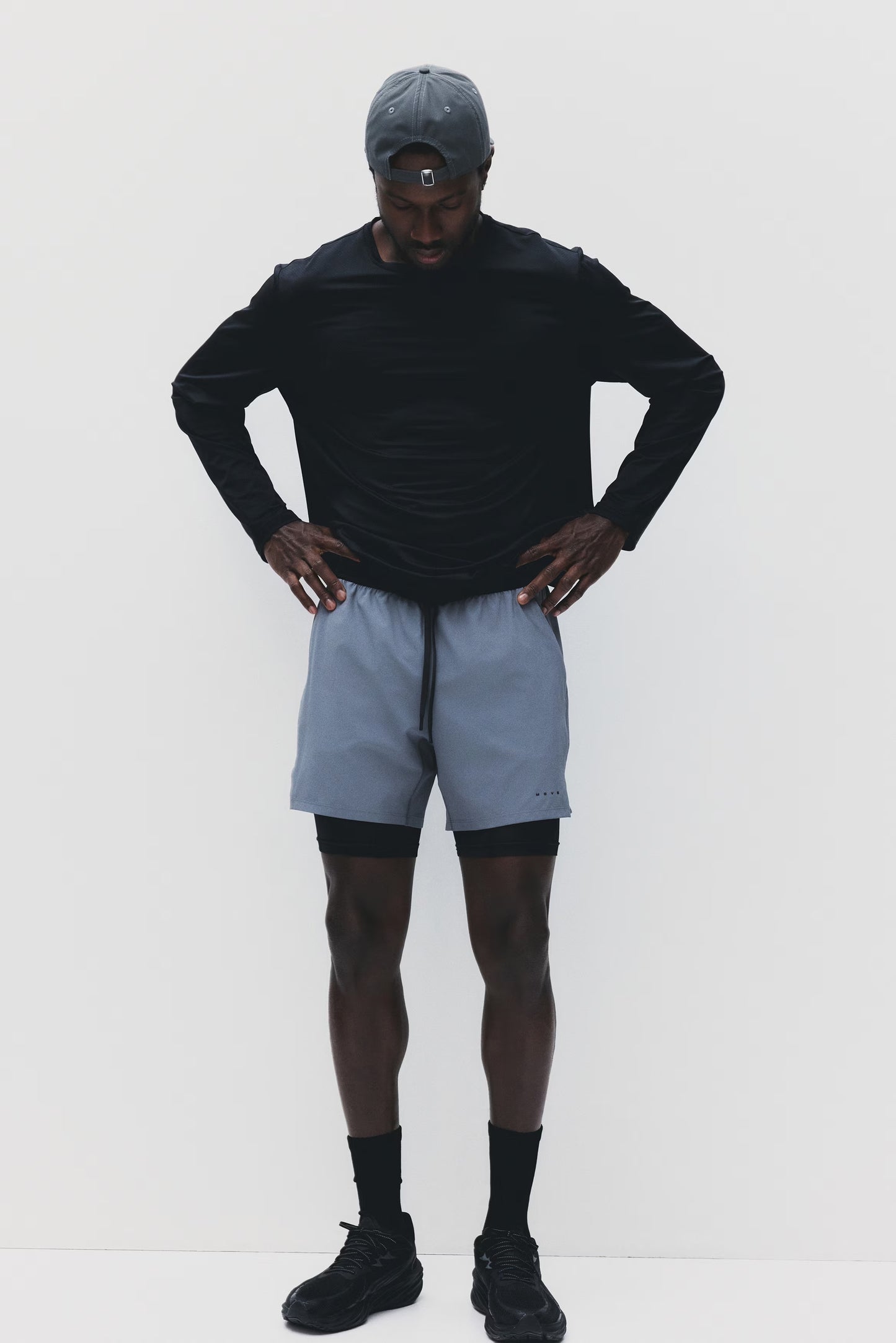 Pantalón corto de doble capa -GYM