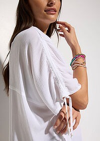 Blusa Playera CARGO — Tejido Arrugado Estructurado