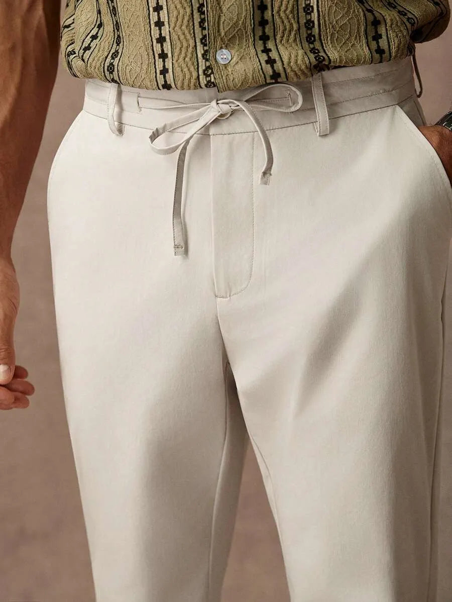 Pantalón Lino— Blanco Roto