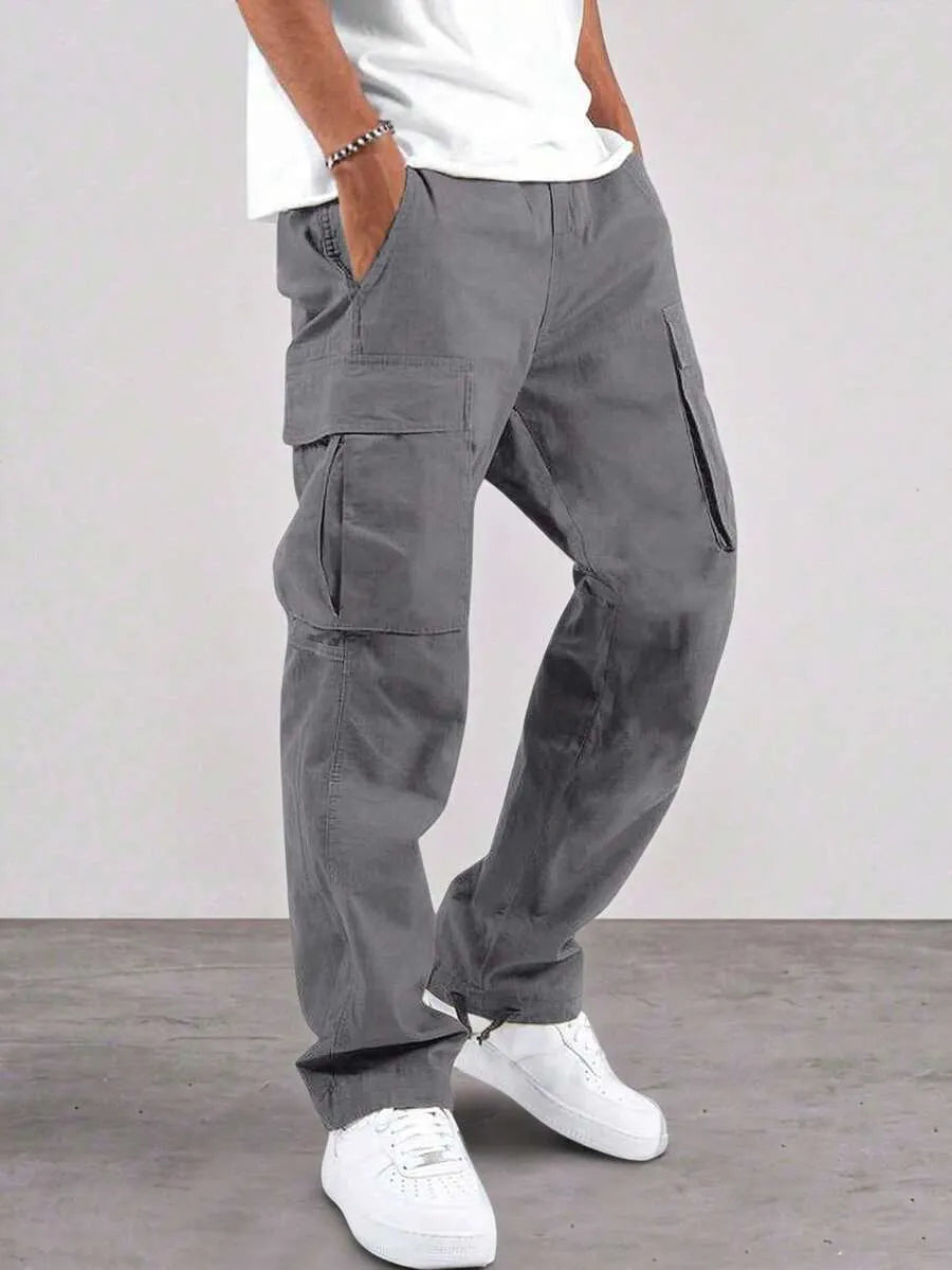 Pantalón Cargo URBAN — Largo Oliva