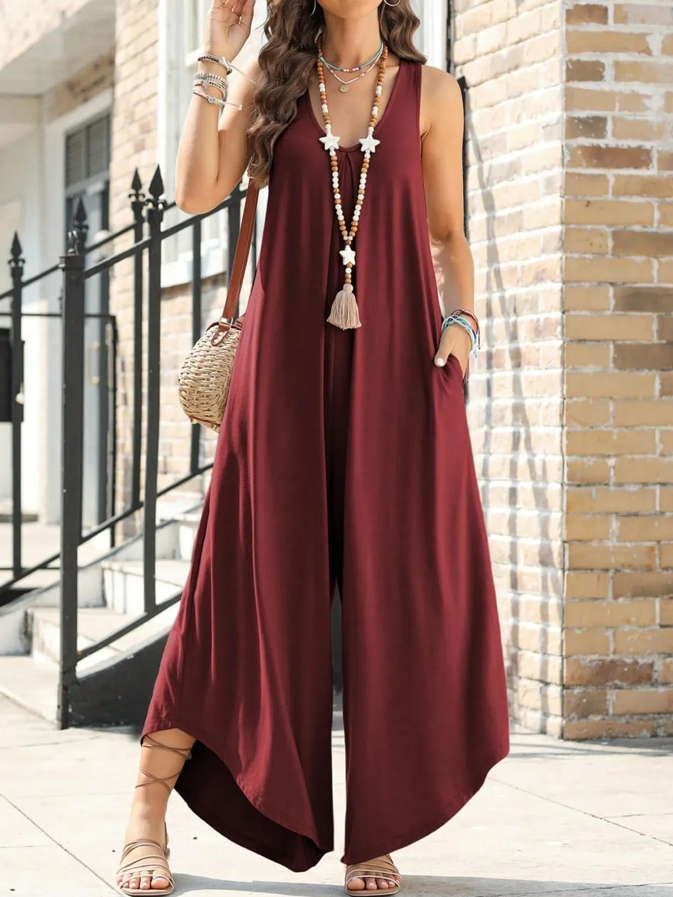 Mono Fluido BOHO — Pierna Ancha Suelta