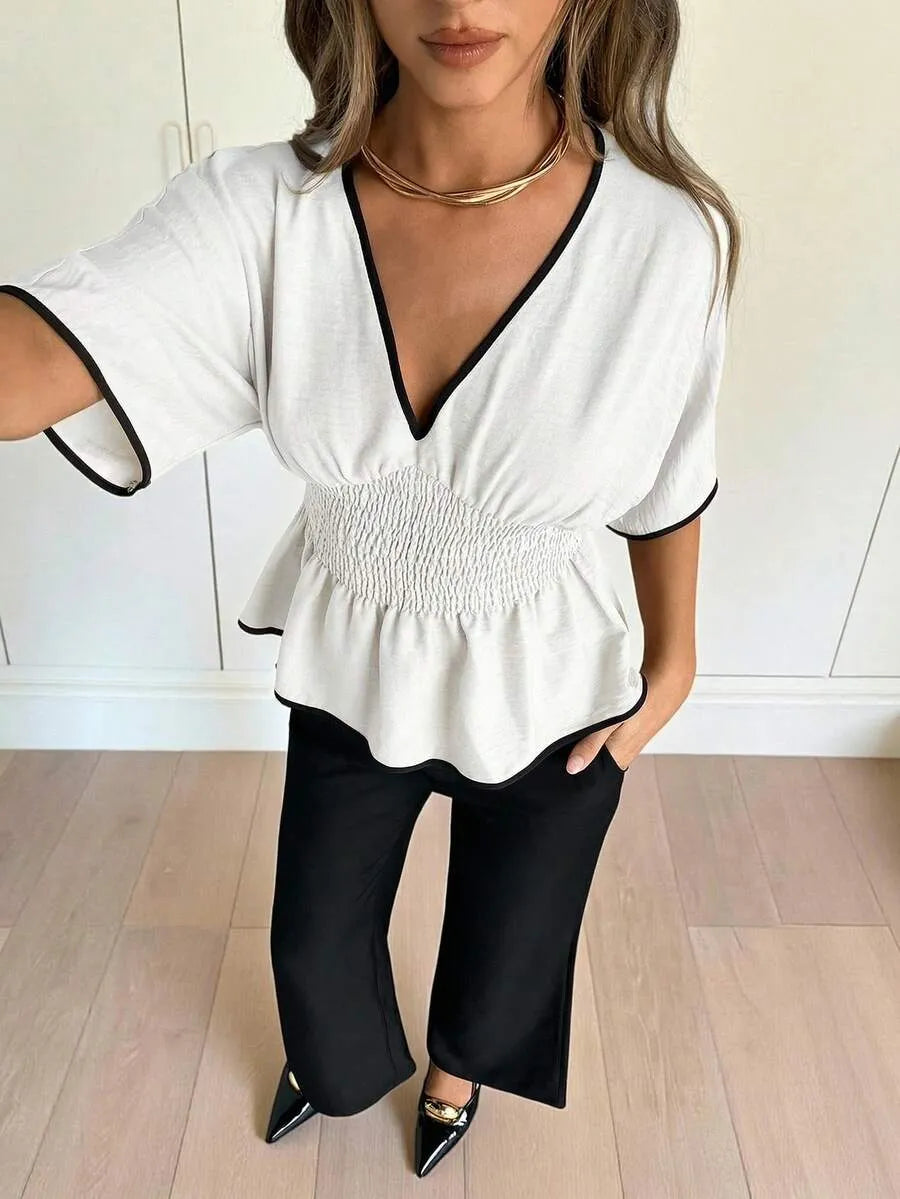 Blusa Smocked JACQUARD