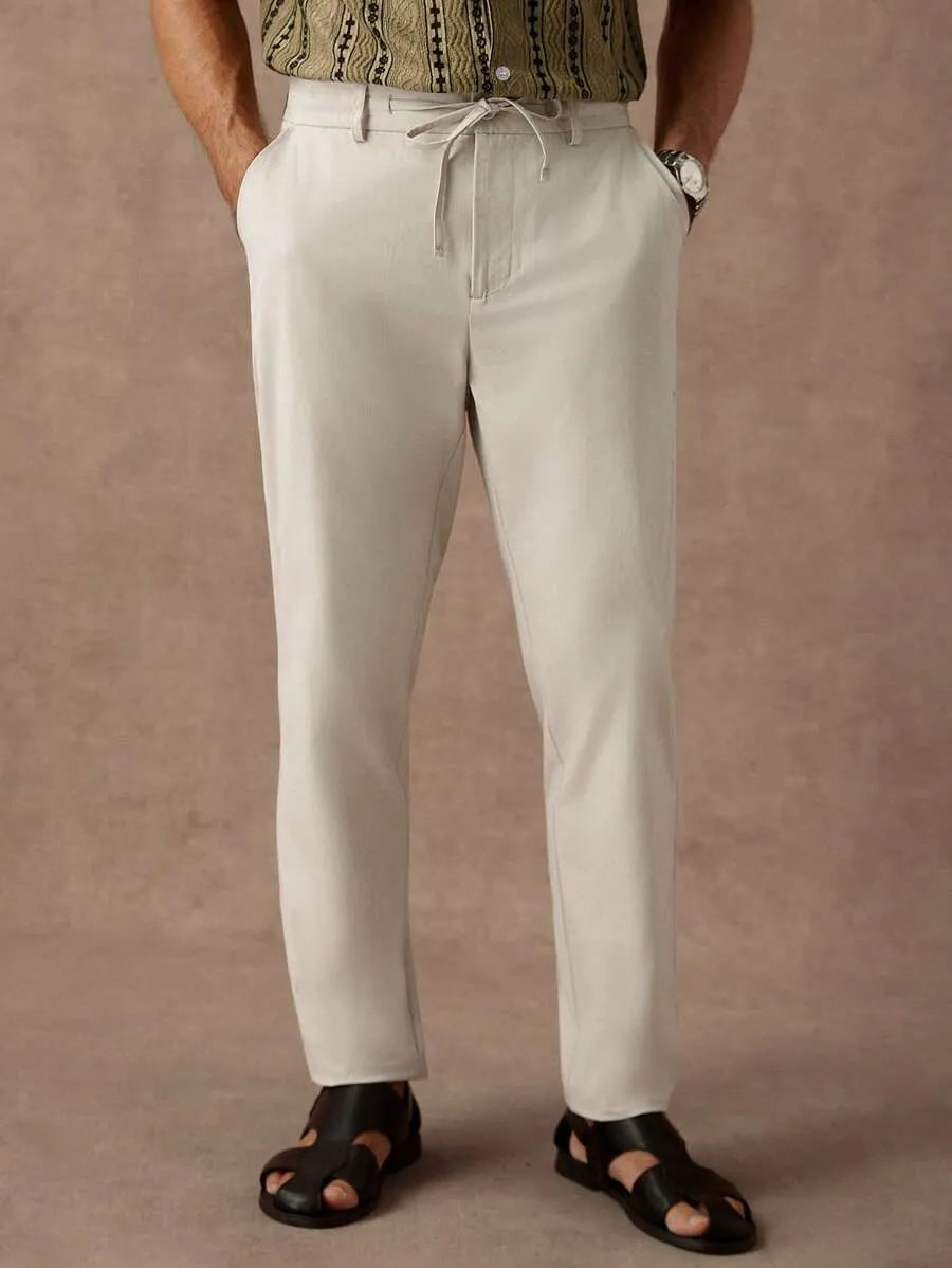 Pantalón Lino— Blanco Roto