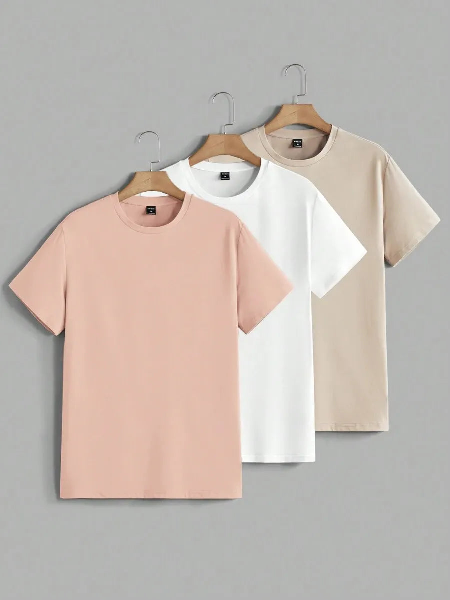 Pack 3 Básicas WARM — Rosa · Blanco · Arena