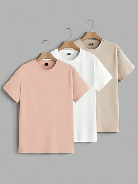 Pack 3 Básicas WARM — Rosa · Blanco · Arena