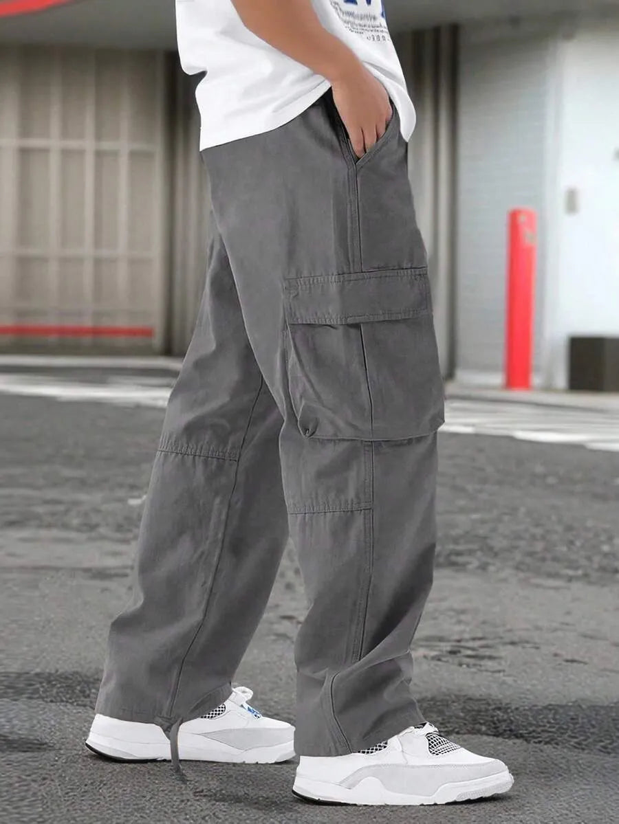 Pantalón Cargo URBAN — Largo Oliva
