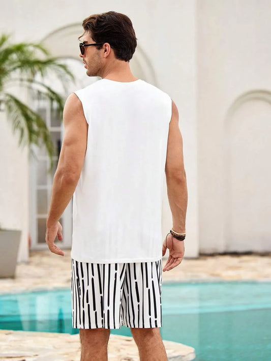 Look Streetwear Urbano — Camiseta Gráfica + Short Vaquero + Sneaker