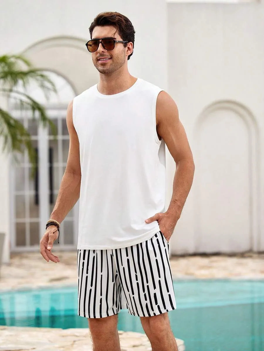 Look Streetwear Urbano — Camiseta Gráfica + Short Vaquero + Sneaker