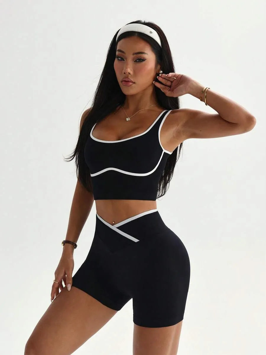 Set Deportivo NAVY — Top + Short Coordinado