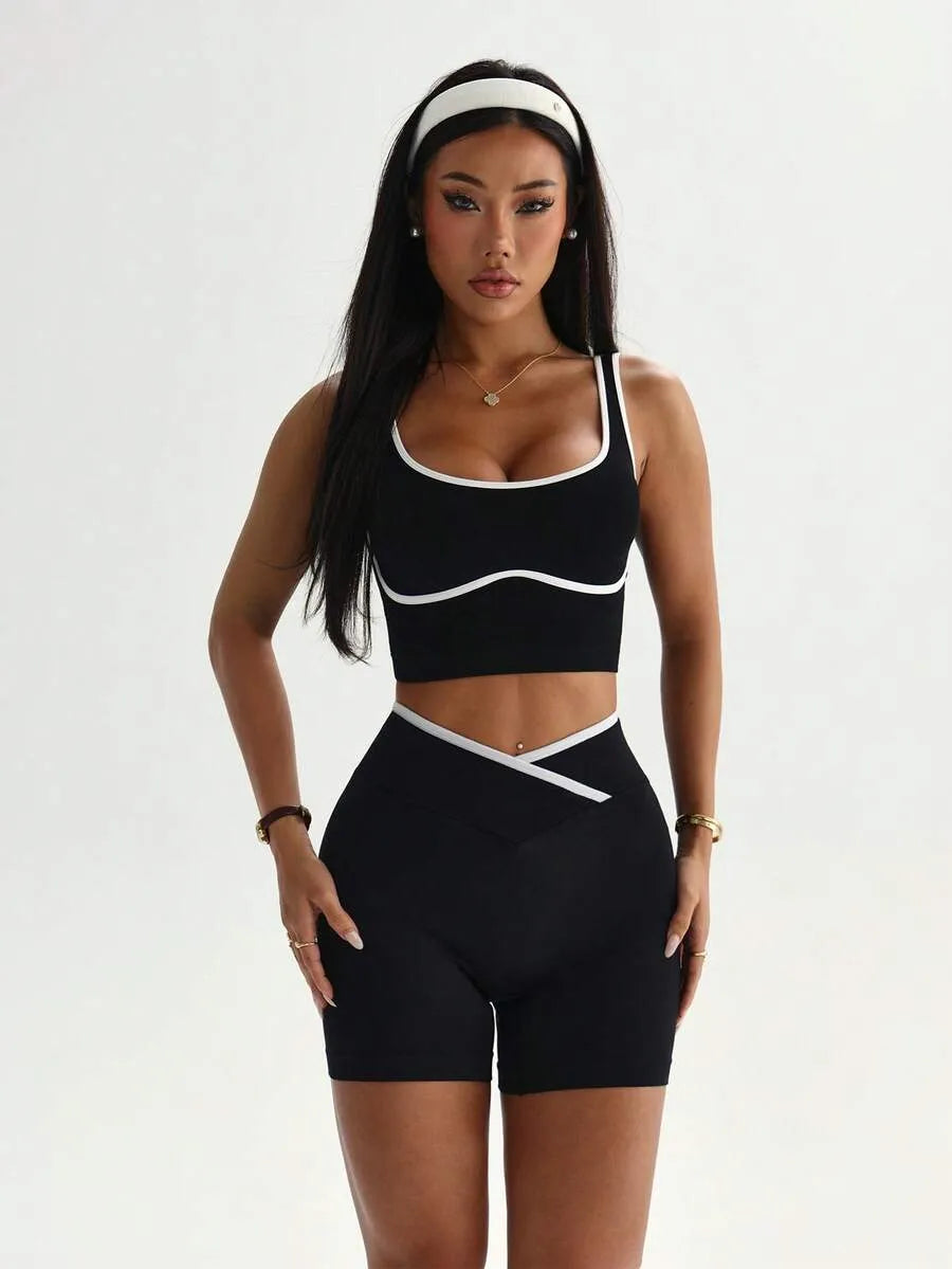 Set Deportivo NAVY — Top + Short Coordinado