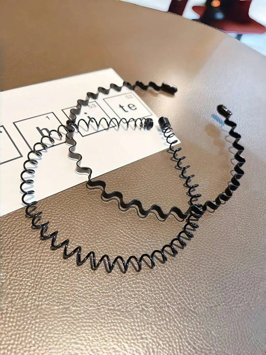 Diadema Wave METAL — Ondas Zigzag Negro