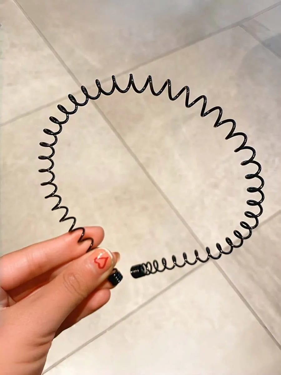 Diadema Wave METAL — Ondas Zigzag Negro