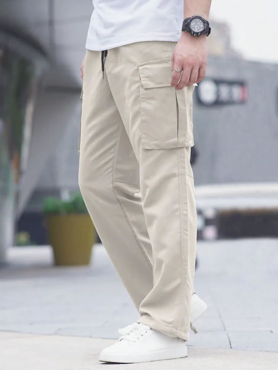 Pantalón Cargo URBAN — Largo Oliva