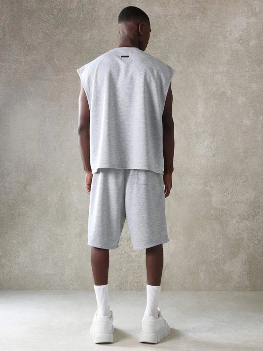 Conjunto Sin Mangas GREY SET — Camiseta y Short Algodón