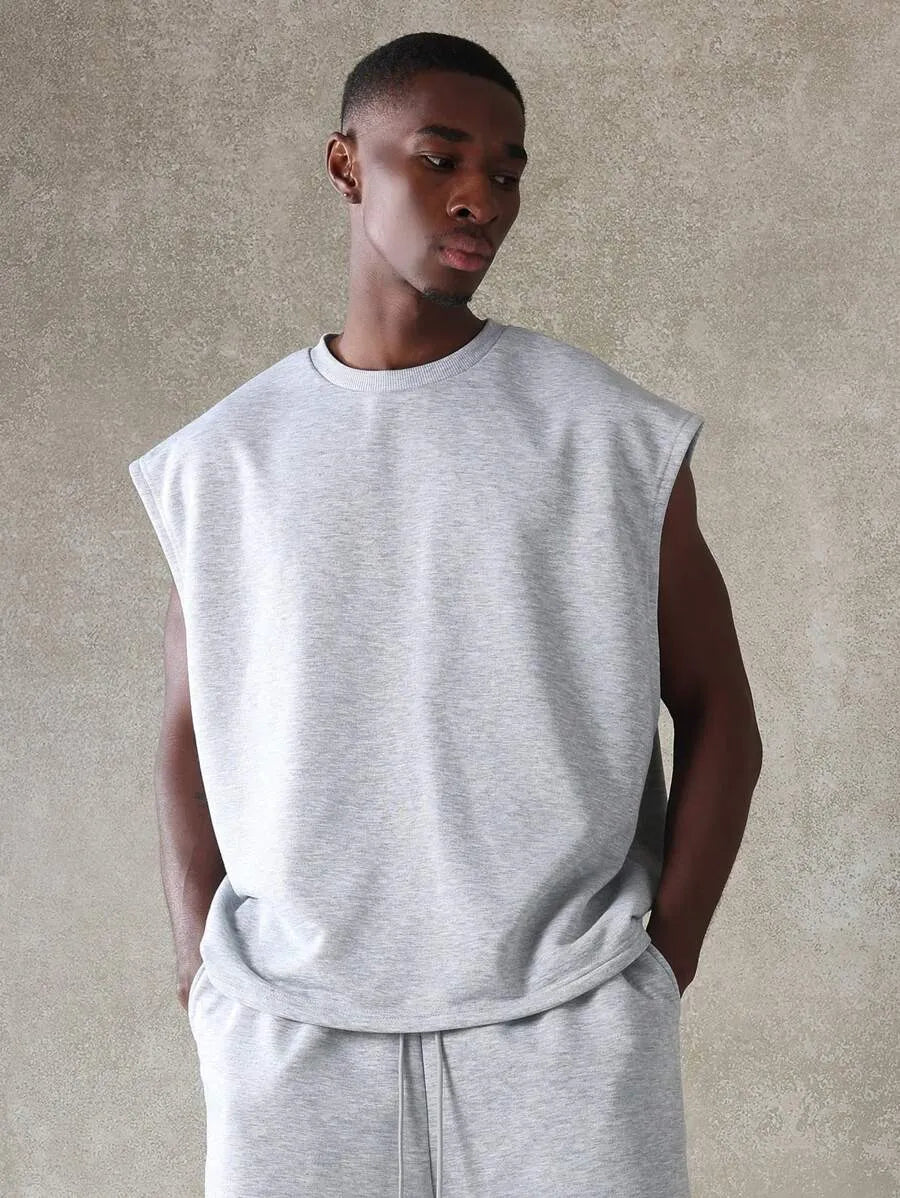 Conjunto Sin Mangas GREY SET — Camiseta y Short Algodón