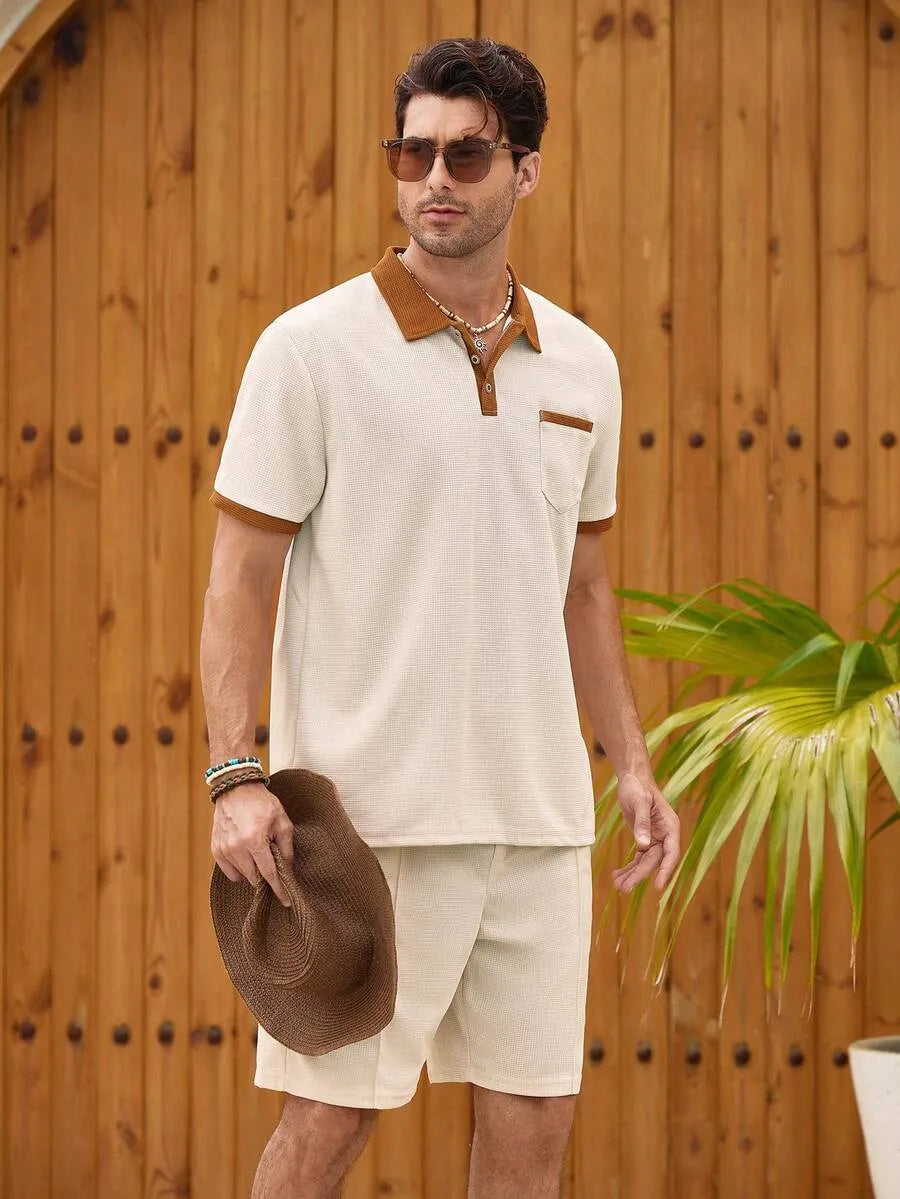 Look Resort Mediterráneo — Camisa Lino + Short + Mocasín